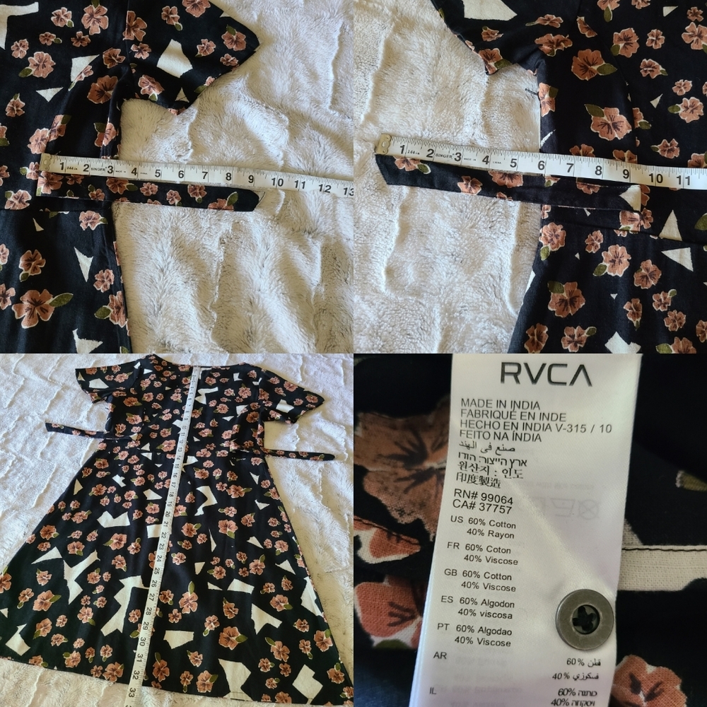 RVCA Floral Skater A-Line Dress - NWOT - Picture 7 of 11